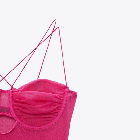 ZARA TULLE BODYSUIT - Picture 6 of 7